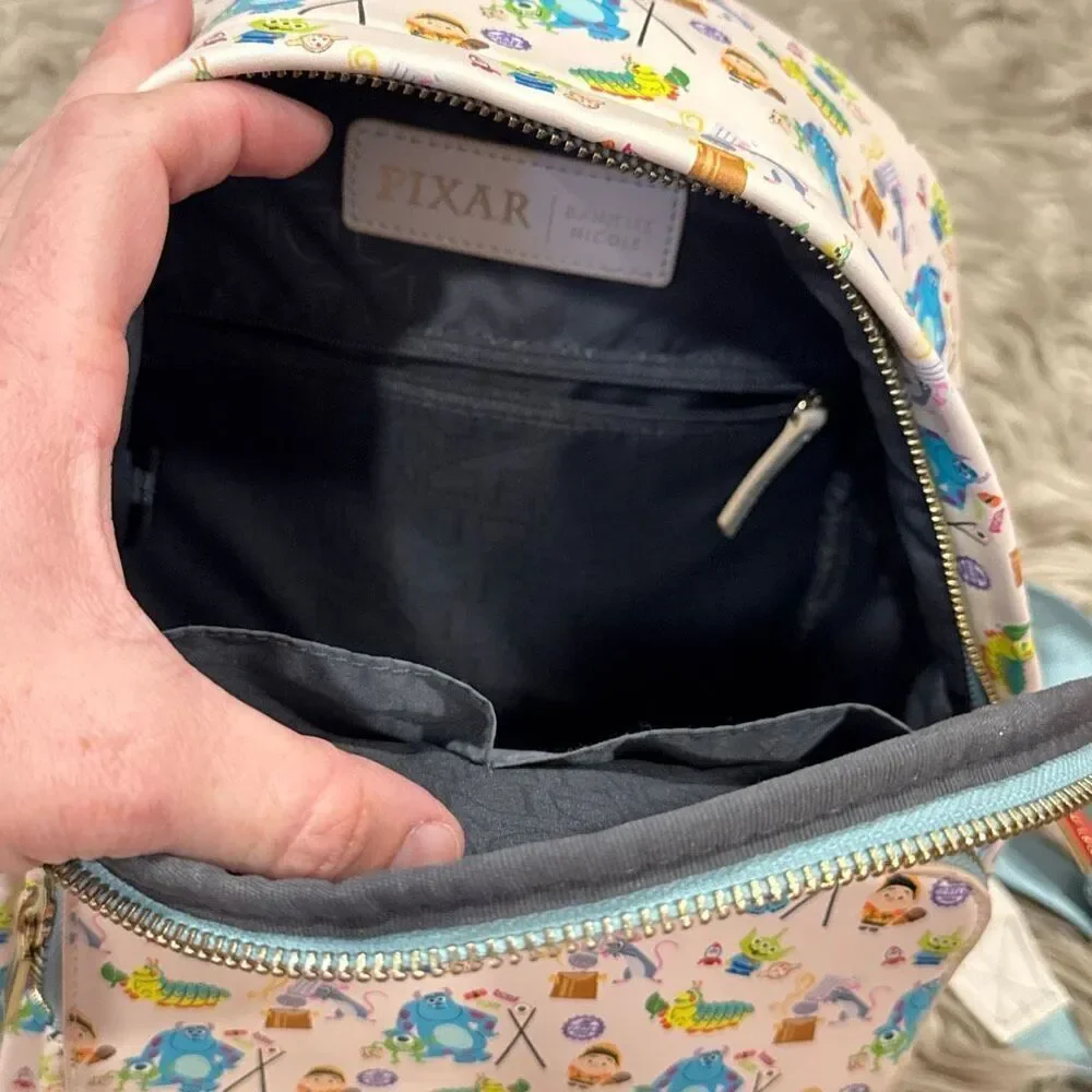 DISNEY Danielle Nicole Pixar Characters Mini Backpack, Excellent Condition - Picture 2 of 6